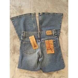 NWT Levi Strauss Signature Jeans Girls 16R Blue‎ Lowrise Flare Stretch Denim